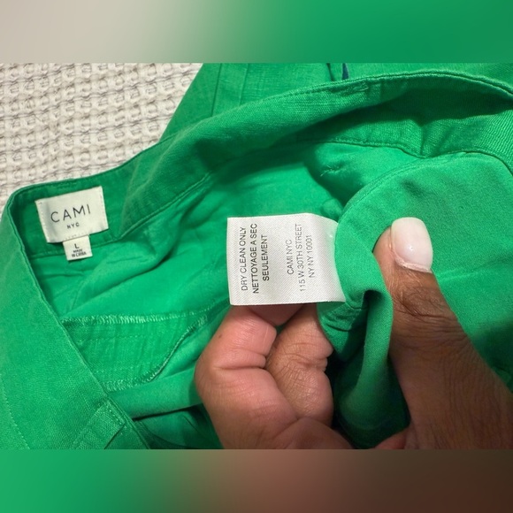 Cami NYC Vibrant Green Wide-Leg Pants - Picture 4 of 12